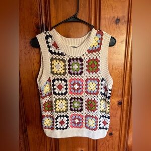 Granny Square Crochet Tank Top